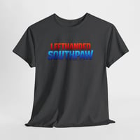 Image 4 of Left‑Handed Southpaw T‑Shirt – Bold Red & Blue Lefty Pride Tee for Southpaws