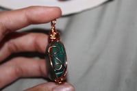 Image 5 of Malachite Crystal Pendant Large