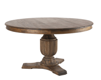 Image 1 of Britannica 150cm Round Outdoor Dining Table - Oiled Brazilian Grey Teak