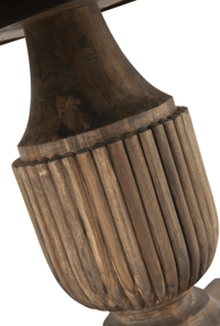 Image 2 of Britannica 150cm Round Outdoor Dining Table - Oiled Brazilian Grey Teak