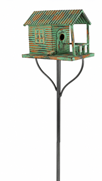Farmhouse Birdhouse Stake
