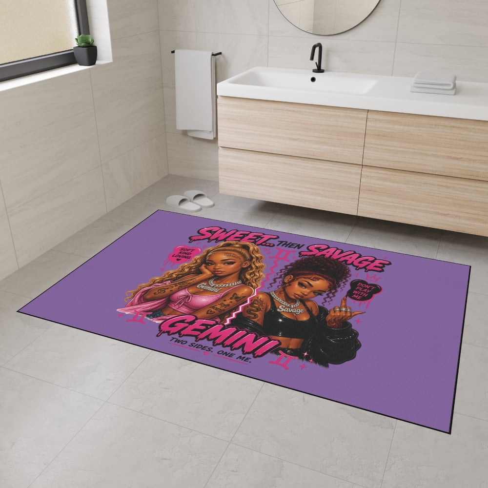 Image of Gemini 'Sweet Then Savage' Floor Mat
