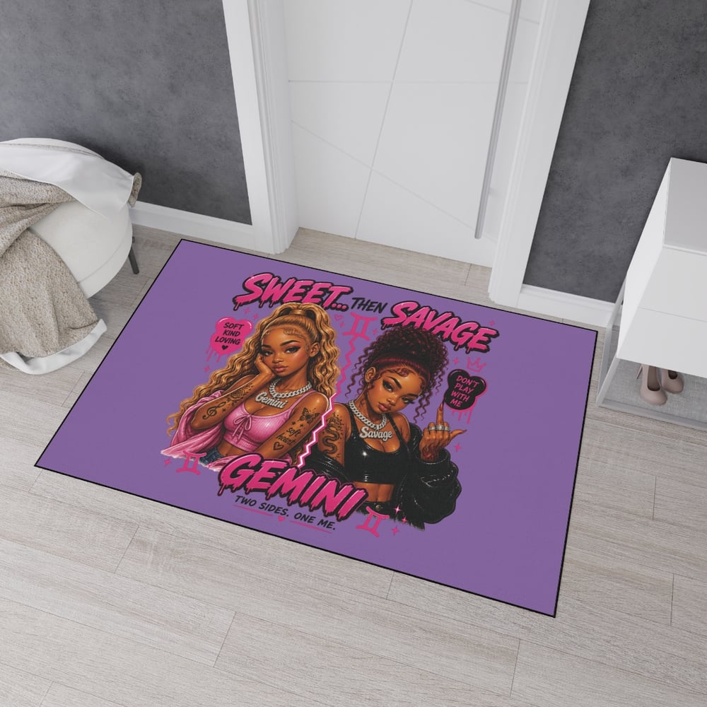 Image of Gemini 'Sweet Then Savage' Floor Mat