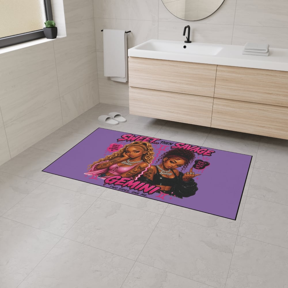 Image of Gemini 'Sweet Then Savage' Floor Mat