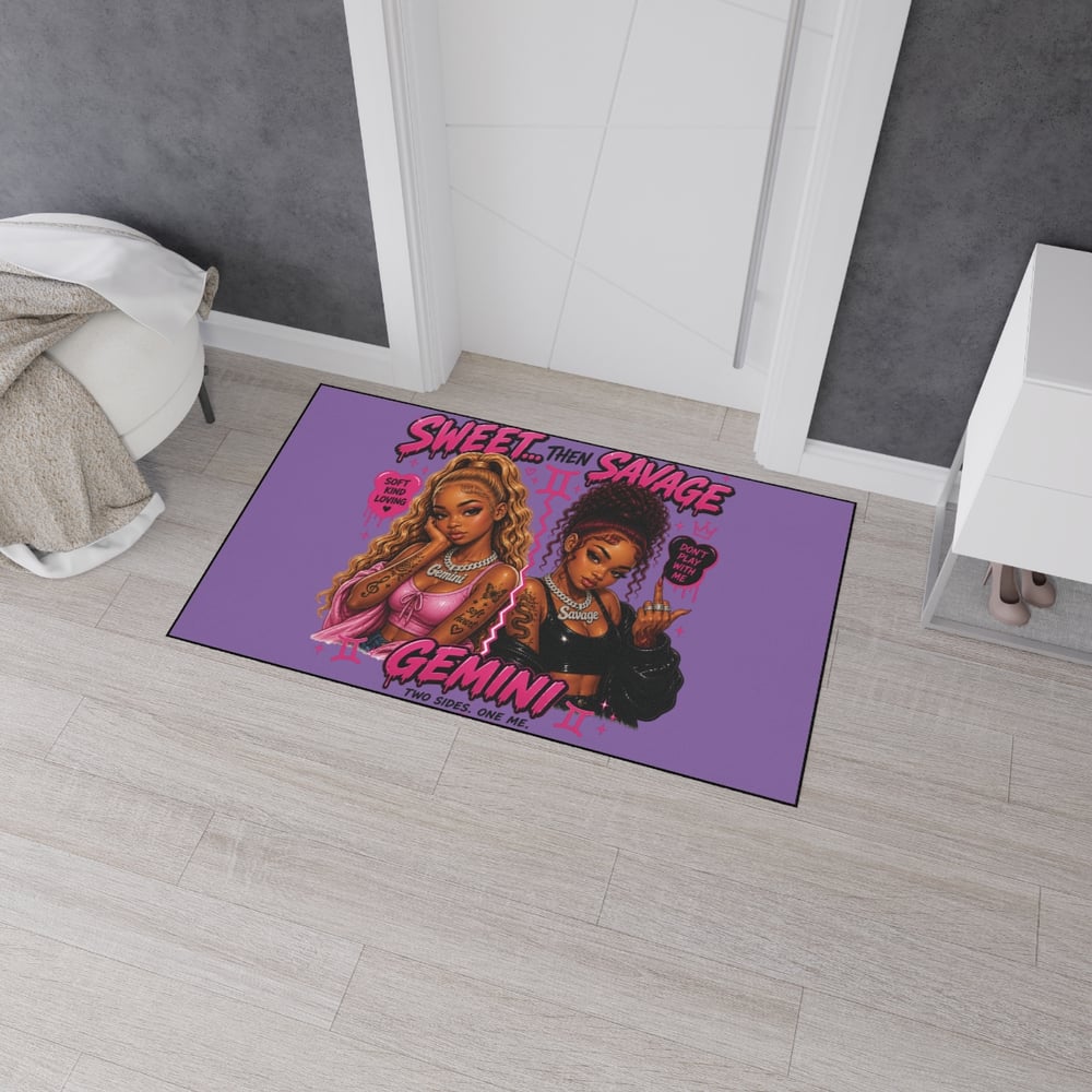 Image of Gemini 'Sweet Then Savage' Floor Mat
