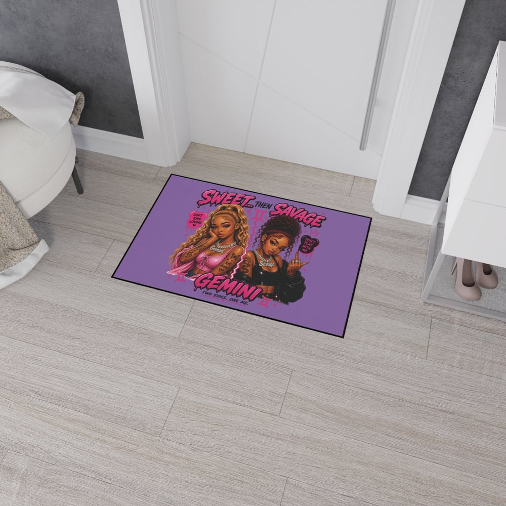 Image of Gemini 'Sweet Then Savage' Floor Mat