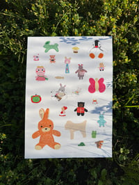 Image 1 of My Cute Friends Collection Illustration Poster 