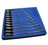 US PRO 2233 12PC METRIC GEAR RATCHET COMBINATION WRENCH SET