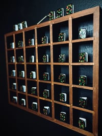 Image 2 of BLACK FLORAL MINI CERAMIC BOOKS