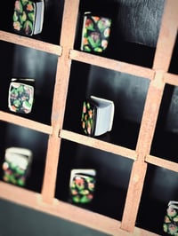 Image 1 of BLACK FLORAL MINI CERAMIC BOOKS