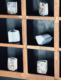 Image 1 of INDIGO FLORAL MINI CERAMIC BOOKS