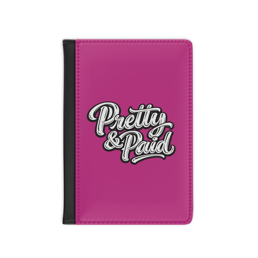 Image of Pretty & Paid Passport Cover - Hot Pink Travel Wallet for Stylish Women