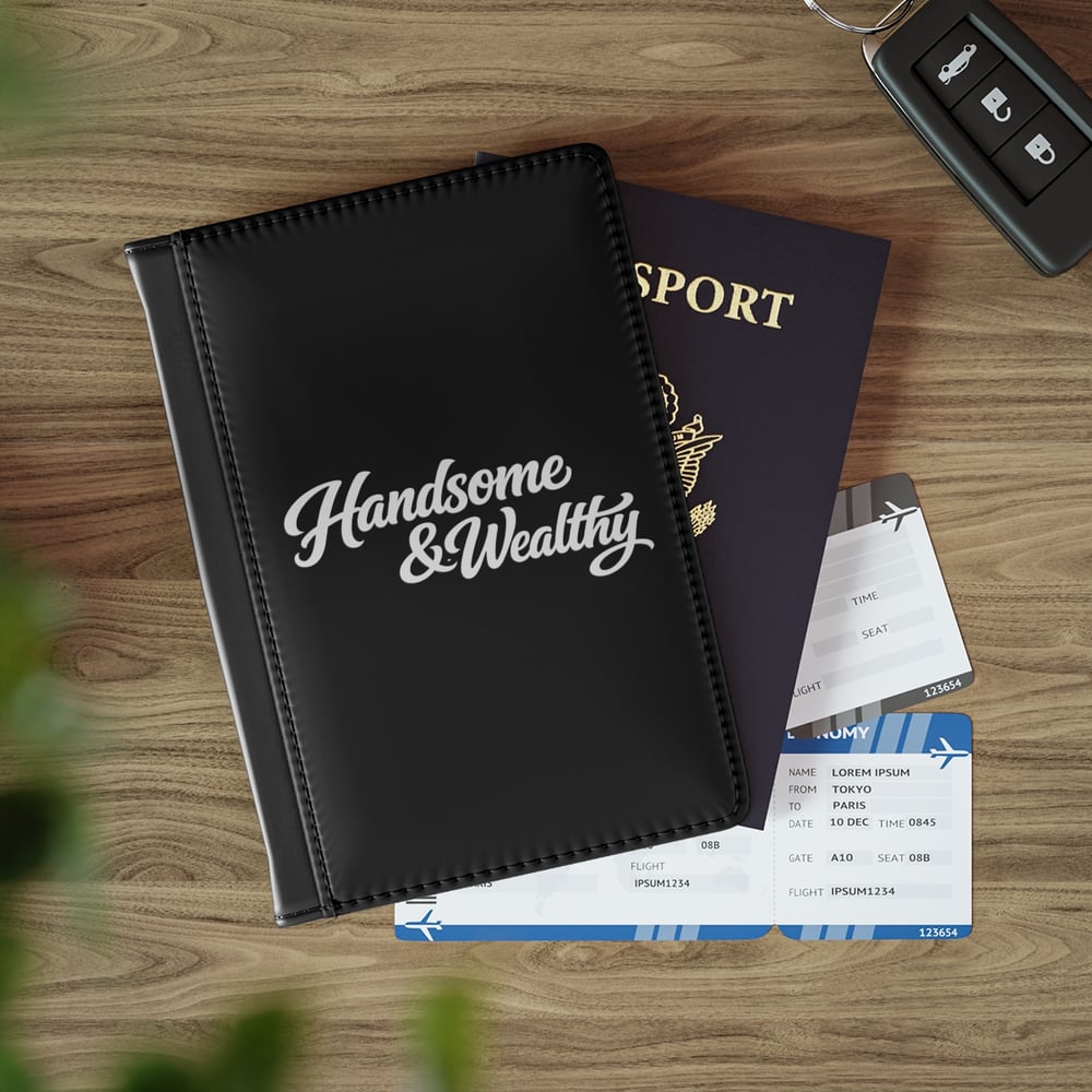Image of Handsome & Wealthy Passport Cover — Stylish Travel Passport Holder for Men