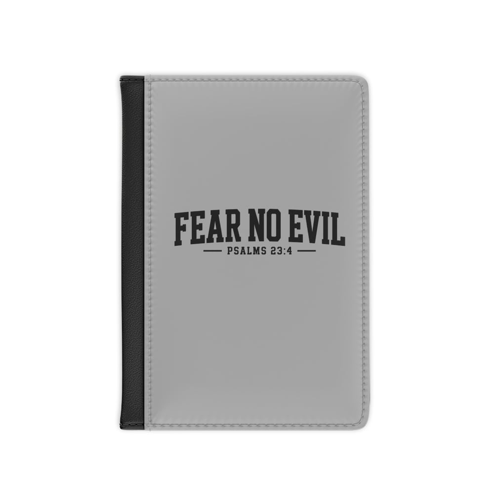 Image of Fear No Evil Passport Cover — Psalms 23:4 Travel Wallet