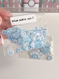 Image 1 of Blue pokis vol.1 die cut stickers