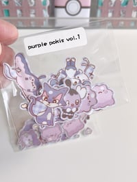 Image 1 of Purple pokis vol.1 die cut stickers