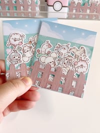 Image 1 of White pokis vol.1 die cut stickers