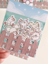 Image 2 of White pokis vol.1 die cut stickers
