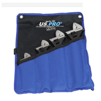 US PRO 2204 4 Pc Adjustable Wrench Set