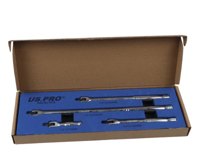 US PRO 4172 4PC 1/4" DRIVE BREAKER BAR SET