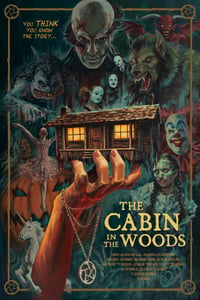 Image 1 of Cabin In the Woods Artist's Proof Screenprint