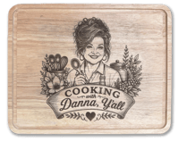 Cooking with Danna, 11x14 Cutting Board