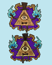 Image 2 of Bill Cypher sticker/keychain