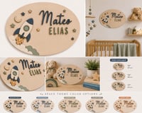 Image 3 of Personalized Wooden Nursery Name Sign