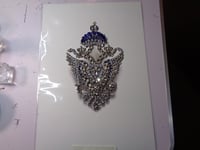 Image 9 of The Imperial Russian Twin Headed Eagle Diamonds and Sapphires.