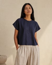 Image 1 of "ALMA" Shirt - Navy 