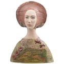 Copy of Ceramic Fantasy Dames in Beret Statement Rom Decor Bust 