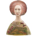 Copy of Ceramic Fantasy Dames in Beret Statement Rom Decor Bust 