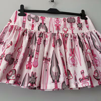 Image 1 of Pink Weapons Mini Ruffled Skirt (UK12)