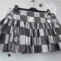 Image 1 of Grey Check Mini Ruffled Skirt (UK12)