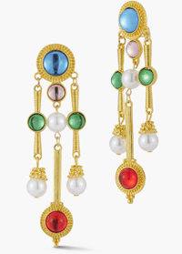 Image 1 of Vintage Drop Chandelier Earrings