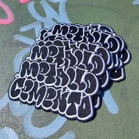 Image 1 of Patch Ricamata Graffiti Negativo