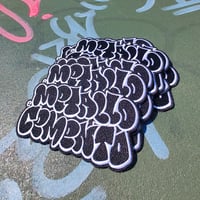 Image 2 of Patch Ricamata Graffiti Negativo