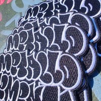 Image 3 of Patch Ricamata Graffiti Negativo