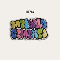 Image 4 of Patch Ricamata Graffiti Colori