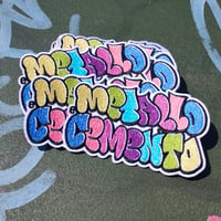 Image 1 of Patch Ricamata Graffiti Colori