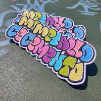 Image 2 of Patch Ricamata Graffiti Colori