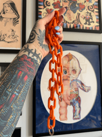 orange purse chain!