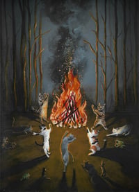 Image 3 of Cats Sabbath Fine Art Print