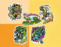 Image 1 of ‘Party Animals’ Sticker Pack