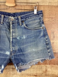 Image 4 of Vintage Levi Big E Redlines Denim Cut Off Shorts