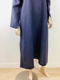 Image 5 of Vintage Eskandar Black Linen Caftan Dress