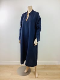 Image 6 of Vintage Eskandar Black Linen Caftan Dress