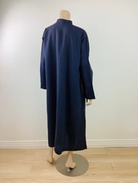 Image 8 of Vintage Eskandar Black Linen Caftan Dress