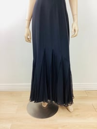Image 3 of Vintage 1990s Travilla Black Mermaid Hem Formal Dress