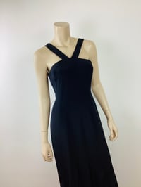 Image 5 of Vintage 1990s Travilla Black Mermaid Hem Formal Dress